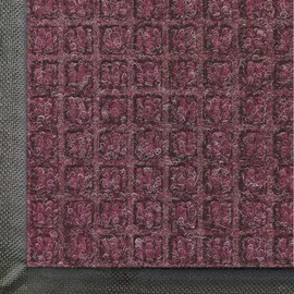 WaterHog Commercial-Grade Entrance Mat, Indoor/Outdoor Floor Mat 5' Length x 3' Width, Bordeaux by M+A Matting
