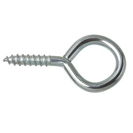 Merriway BH04741 (5 Pcs) Screw-In Vine Eye, 50 mm (2 inch) Zinc Plated Steel - Pack of 5 Pieces