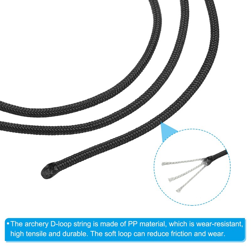 PATIKIL Archery D Loop Rope 3 Meters, 3 Pack Bow