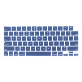 UHamn Keyboard Skin Compatible for MacBook Air 15.3" M2 A2941, MacBook Air 13.6 A2681 M2, MacBook Pro 14 A2442 A2779 A2918 A2992 M1 M2 M3 & MacBook Pro 16 A2485 A2780 A2991 M1 M2 M3 Pro Max (Navy Blue