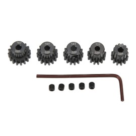 SUNGOOYUE RC Motor Sprocket, 32DP 0.8M 3.175 mm RC Motor Gear 12T 13T 14T 15T 16T Chrome Molybdenum Steel 1/10 RC Car Engine Sprocket Set