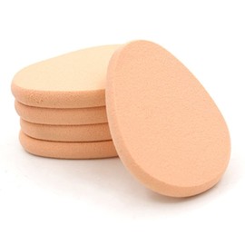 5Pcs Beige Smooth Makeup Sponge Blender Flawless Foundation Powder Puff Beauty,Makeup Brushes and Tools