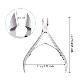 3 Pieces Cuticle Nippers Cuticle Nippers Cuticle Cutter Stainless Steel with Sharp and Smooth Cut to Remove Excess Cracked Skin on Fingers and Toes