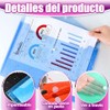 Carpeta de Plástico, A4 Sobres Folder Transparentes Plastico con Botón