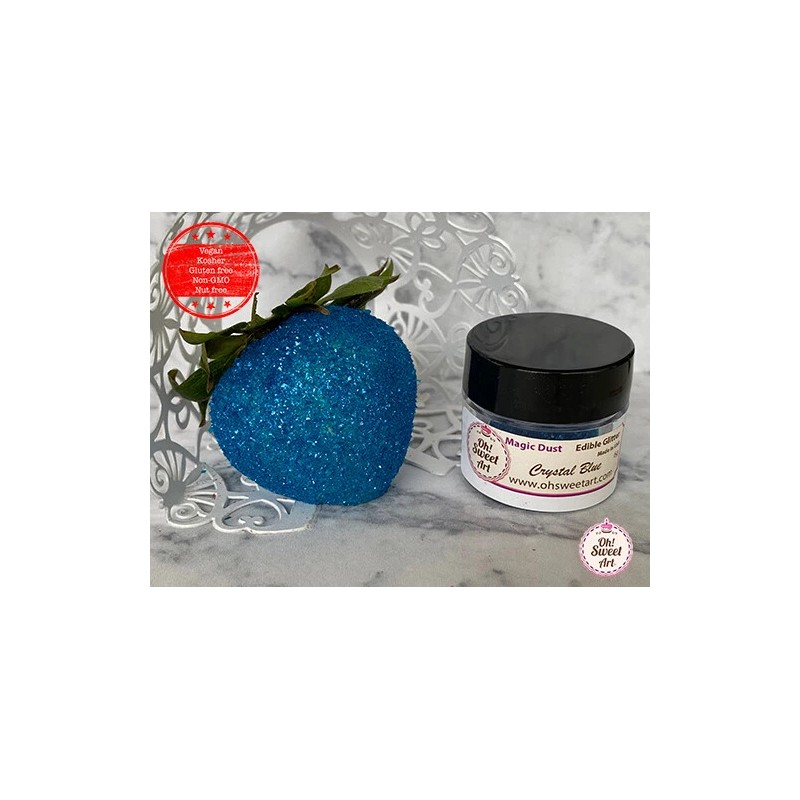 Oh Sweet Art Edible Glitter dust CRYSTAL BLUE ( 6