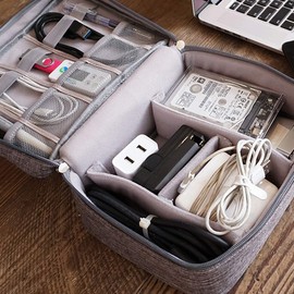 EVALIANA Electronic Accessories Cable Charger USB Storage Bag Case Organizer Box