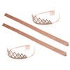 2 Sets Bridal Sash Rhinestone Tiara Kit Shiny Rose Gold