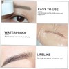 OHPHCALL 12pcs Natural Eyebrow Stickers for Instant Easy Application for