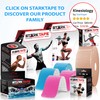 Kinesiology Tape Extra Wide 4" x 16.4' Roll - Designed