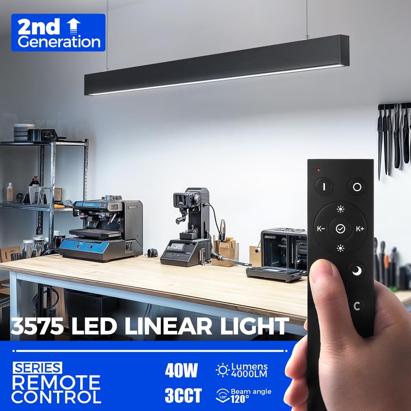 Barrina 3575 Remote Series LED Linear Light Fixture with Remote,