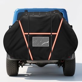 TwoPone - Funda de bicicleta para transporte de 2 bicicletas, 600D resistente para 2 bicicletas en el portabicicletas trasero, cubierta i...