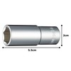 Tone 3S-14L Deep Socket (6 Angle), 3/8-inch (9.5 mm) Drive,