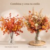 AKASENKO 4 Piezas de Hojas de eucalipto Artificial para otoño,