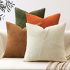Sungeek Set of 4 Decorative Cushion Covers Soft Corduroy Boho