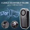 digi-office Security Bike Alarm with 2 Remote Wireless Anti-Theft Vibration
