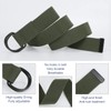 SUOSDEY 2 Pack Mens Canvas Belt with Double D-Ring,Durable and