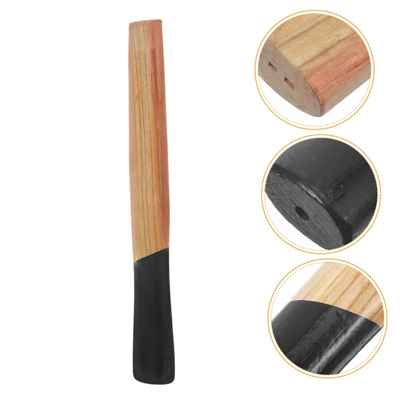 Hohopeti Wooden Replacement Handle Sturdy Comfortable Grip for Precision Striking