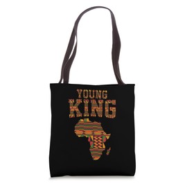 African King Art For Boys Toddlers Kente Cloth African Print Tote Bag