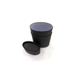 Empty Cardboard Deodorant Containers 75g (2.5 oz) - Oval Shape - Push-Up Style (30-Pack, Black)