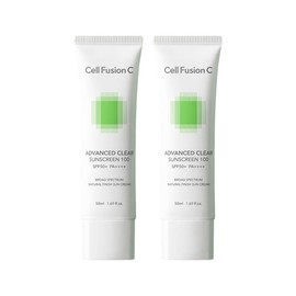 Cell Fusion C Advanced Clear Sunscreen 50mlx2 Base Sun Cream UV Protection / 셀퓨전씨 어드밴스드 클리어 썬스크린 50mlx2개 베이스 선크림 자외선차단