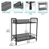 BOKIOVIN Coffee Station Organizer Cabinet, Coffee Bar Accessories Organizer for