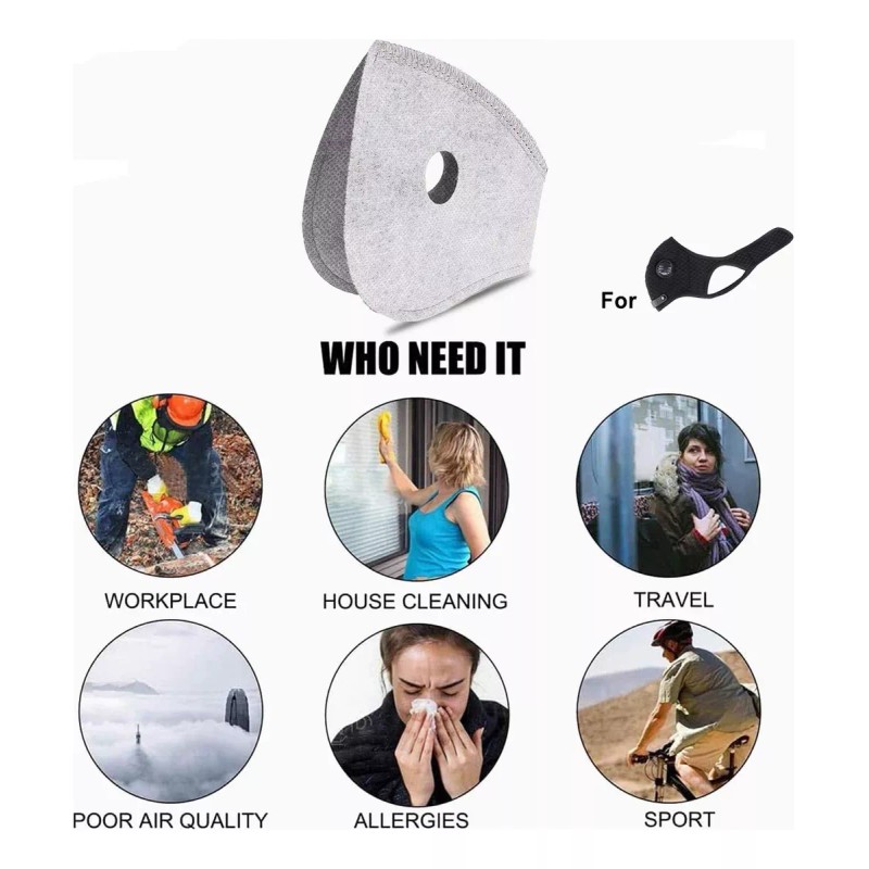 Arsmat Paquete De 20 Filtros De Carbón Activado De 5