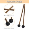 Marvexi 4Pcs Rubber Tongue Drum Sticks Xylophone Mallets, Glockenspiel Mallets