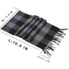Temminc Pure Wool scarves for men women,Warm wool blanket scarf