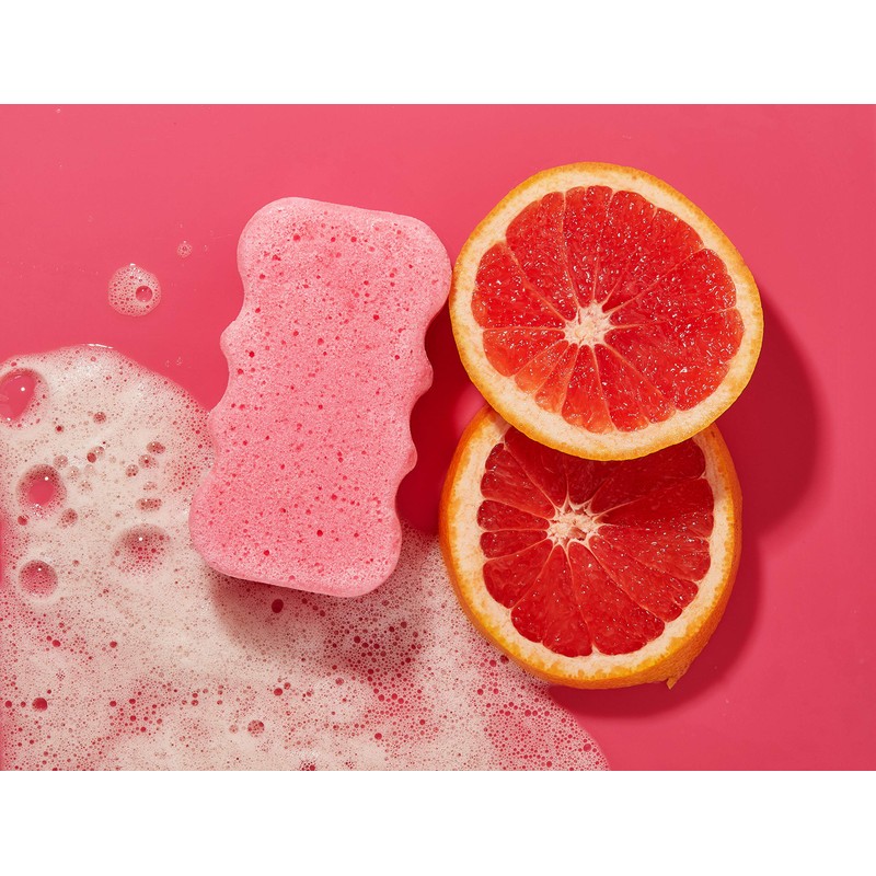 Spongeables Body Wash in a 20+ Wash Sponge, Sweet Grapefruit,
