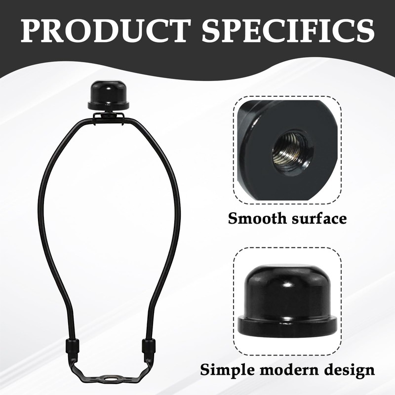 MARRTEUM 1/2 Inch Tall Lamp Finial Tapped 1/4-27 Knob Lamp