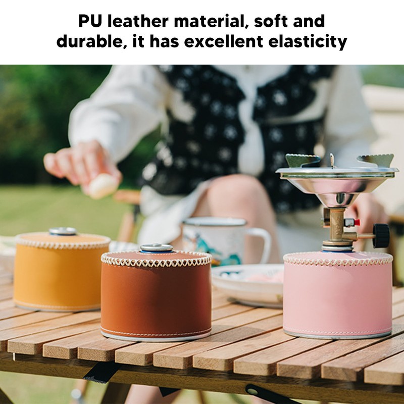 Gas Tank Protective Case PU Leather Fuel Cylinder Canister Storage