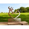 Handmade Welcome Sign Deer Picture