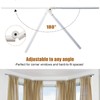 Bay Window Curtain Rods, 36-160" Heavy Duty Corner Curtain Rod,
