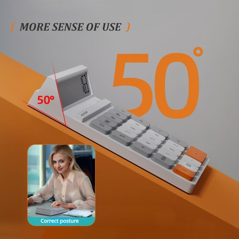 Holotioee 12 Digits Desktop Calculator with Large LCD Display and