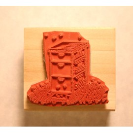 Sundrop Craftworks NEW Wild Honey Bee Hive Rubber Art Stamp
