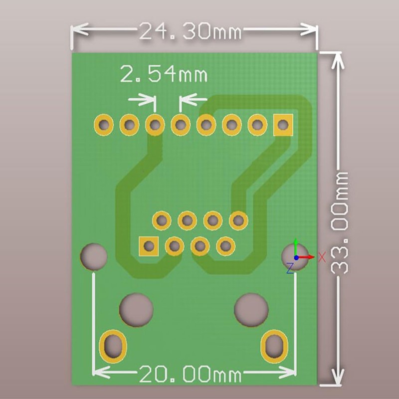 PENGLIN 2pcs RJ45 Ethernet Breakout Board Single Socket Adapter, 2.54