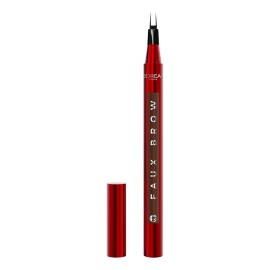 L'Oréal Paris Faux Brow Delineador de Cejas con Pincel de Doble Punta, Efecto pelo a pelo para cejas más rellenas hasta por 2 días