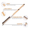 26" Stainless Steel Pizza Oven Brush with Extra Long Heat-Resistant