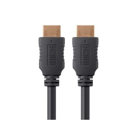 Monoprice 4K High Speed HDMI Cable - HDMI 2.0, 4K@60Hz, HDR, HDR10, Dolby Vision, 18Gbps, YUV 4:4:4, 28AWG, With Ferrite Cores, 4 Feet, Black