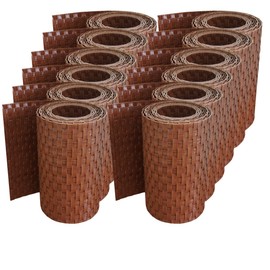 WorkingHouse Poly-rattan Visual Protection Strips, Visual Protection for Double Bar Mat Fence, 19 cm x 250 cm