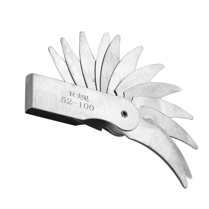 Stainless Steel Radius Fillet Gauge External Internal Concave Convex Measuring