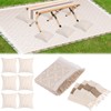 5.9x7.5ft Extra Large Outdoor Boho Picnic Blanket with White Table