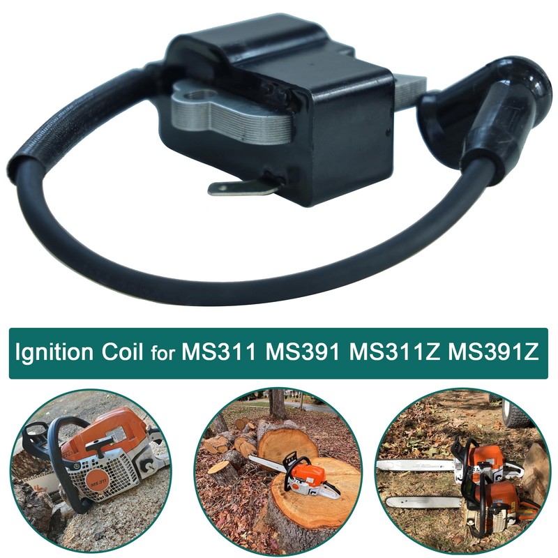 Ignition Coil Module with Spark Plug for Stihl MS311 MS391