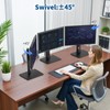 Cadcreo Vesa Monitor Stand, Spring Height Adjustment Swivel and Tilt