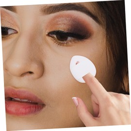 FRCOLOR 20pcs Mini Makeup Puff Sponge for Face Powder Wet Dry Use Velour Powder Puff Set for Foundation Blusher Concealer Highlighter Compact Makeup Tools