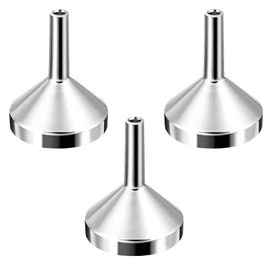 Pack of 3 Mini Funnels, Stainless Steel Funnels, Small Funnel, Mini Metal Funnel, Small Gold-Coloured Funnel, Aluminium Funnel, for Bottles, Kitchen, Cosmetics and Liquids