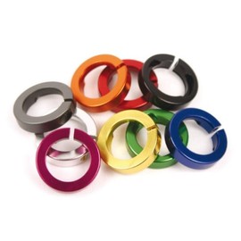 Odi Lock Jaw Bicycle Grip Lock-On Clamps with Caps (Gold)