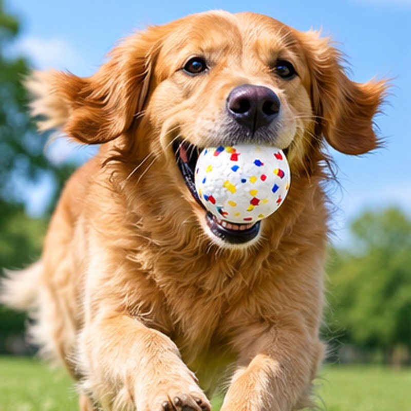 High Elasticity Dog Ball for Chewing & Play – Solid