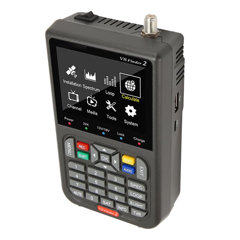 V8 Finder 2 Satellite Finder Signal Meter 3.5inch HD LCD