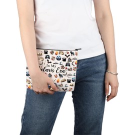 PWHAOO City of Starlight Gift in My Velaris Era Makeup Bag The Night Court Fan Cosmetic Bag Bookish Gift S-JM Merch (in My Velaris Era M C)